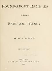 Cover of Round-about Rambles in Lands of Fact and Fancy by Frank R. Stockton