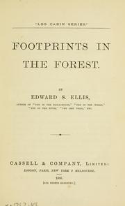 Cover of Footprints in the forest by Edward Sylvester Ellis