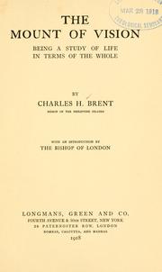Cover of The mount of vision by Charles Henry Brent