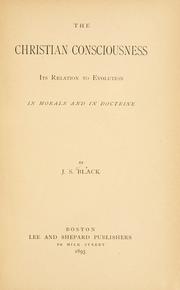Front cover of The Christian consciousness by J. Sutherland Black