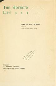 Front cover of The artist's life by Hobbes, John Oliver