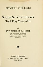 Cover of Between the lines by Henry Bascom Smith