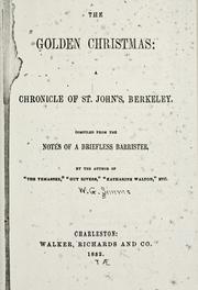 Front cover of The golden Christmas by William Gilmore Simms