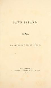 Front cover of Dawn Island by Harriet Martineau