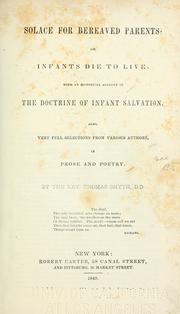 Cover of Solace for bereaved parents by Thomas Smyth