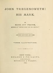 Cover of John Tregenoweth, his mark by Mark Guy Pearse