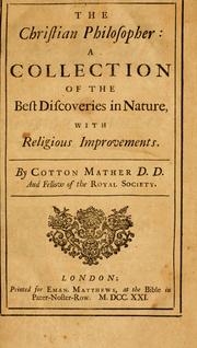 Cover of The Christian philosopher by Cotton Mather