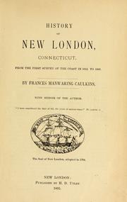 Cover of History of New London, Connecticut by Frances Manwaring Caulkins
