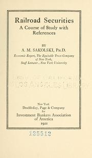Front cover of Railroad securities by Aaron M. Sakolski