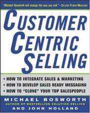 Cover of Customercentric selling by Michael T Bosworth