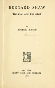 Cover of Bernard Shaw by Richard Burton