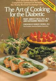 Cover of The art of cooking for the diabetic by Mary Abbott Hess