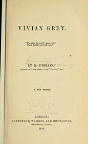 Cover of Vivian Grey by Benjamin Disraeli