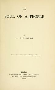 Cover of The soul of a people by Fielding Hall, H.