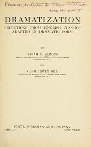 Cover of Dramatization by Simons, Sarah Emma