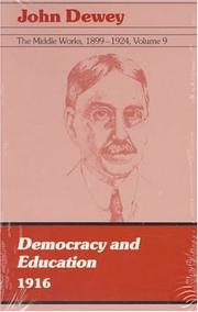 Front cover of The Middle Works of John Dewey, Volume 9, 1899-1924 by John Dewey
