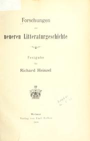 Cover of Forschungen zur neueren Litteraturgeschichte by Robert Franz Arnold