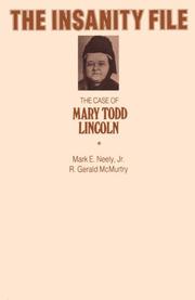 Cover of The insanity file by Mark E. Neely, Jr.