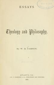 Cover of The philosophy of religion in England and America by Alfred Caldecott