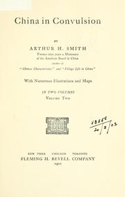 Cover of China in convulsion by Arthur Henderson Smith