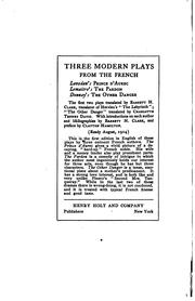 Cover of The continental drama of to-day by Barrett Harper Clark