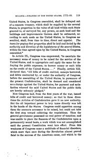 Cover of The finances of the United States from 1775 to 1789 by Charles Jesse Bullock