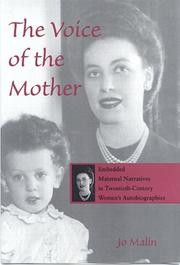 Front cover of The voice of the mother by Jo Malin