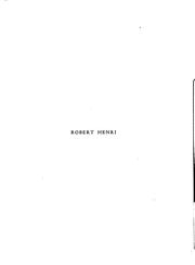 Cover of Robert Henri by William Yarrow