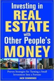 Cover of Investing in Real Estate With Other People's Money by Jack Cummings