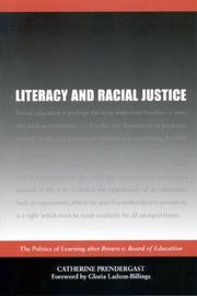 Front cover of Literacy and Racial Justice by Catherine Jean Prendergast