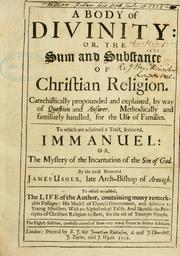 Cover of A body of divinity, or The sum and substance of Christian religion by Ussher, James