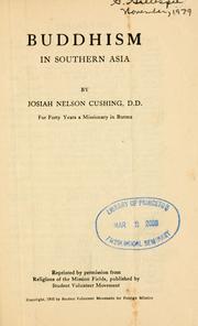 Cover of Buddhism in Southern Asia by Josiah Nelson Cushing