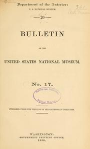 Cover of Bulletin - United States National Museum by United States National Museum