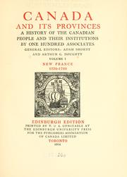 Front cover of Canada and its provinces by Shortt, Adam