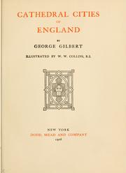 Front cover of Cathedral cities of England by George Gilbert