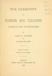 Cover of The chemistry of cooking and cleaning by Ellen Henrietta Richards