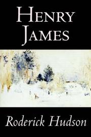 Cover of Roderick Hudson by Henry James