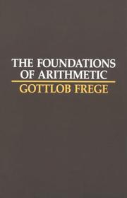 Front cover of Grundlagen der Arithmetik by Gottlob Frege