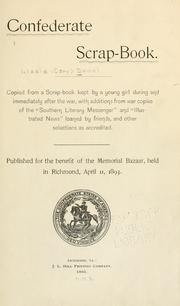 Cover of Confederate Scrapbook by Lizzie Cary Daniel