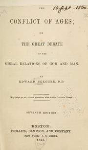 Front cover of The conflict of ages by Edward Beecher