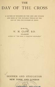 Front cover of The day of the cross by W. M. Clow