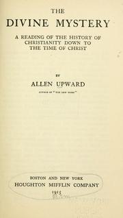 Cover of The Divine Mystery by Allen Upward
