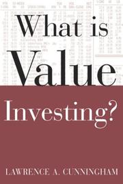 Cover of What Is Value Investing? by Lawrence A. Cunningham