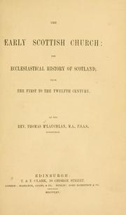 Front cover of The early Scottish church by Thomas Maclauchlan