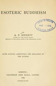 Front cover of Esoteric Buddhism by Alfred Percy Sinnett