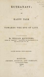 Cover of Euthanasy by William Mountford