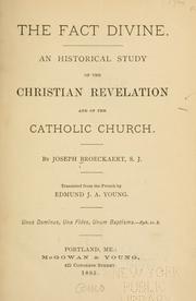 Cover of The fact divine by Joseph Broeckaert