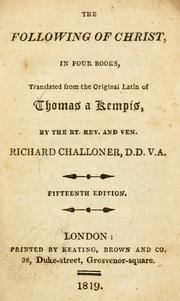 Cover of Imitation of Christ by Thomas à Kempis