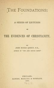 Cover of The foundations by John Monro Gibson