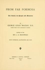 Cover of From far Formosa by George Leslie Mackay